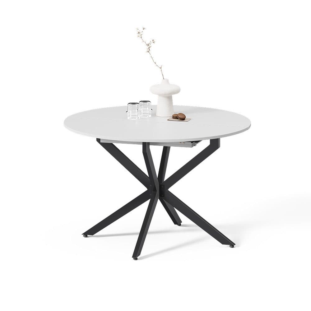 Livinity® Esstisch Firenze Weiß Schwarz Ausziehbar - Bild 2