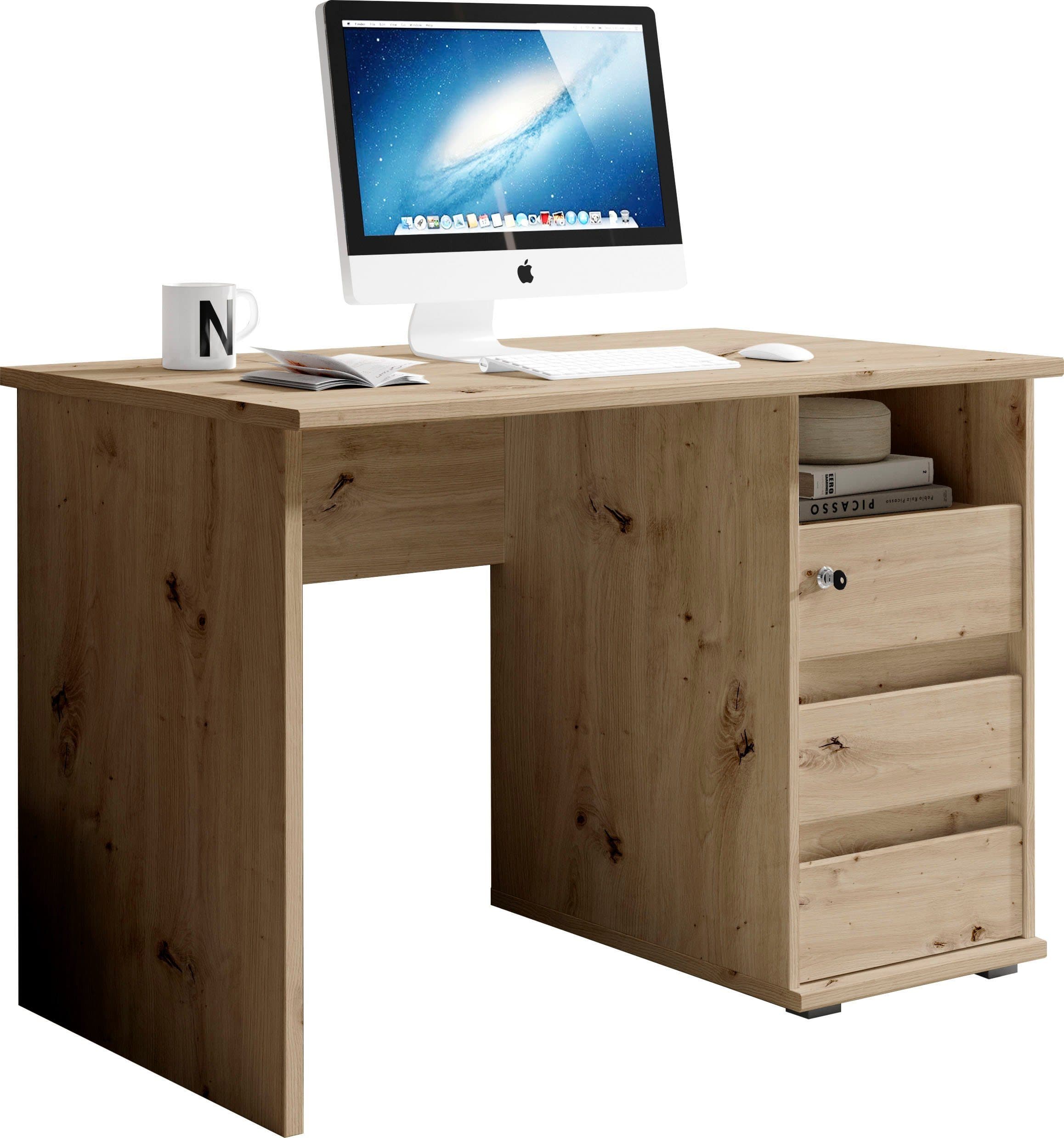 BEGA OFFICE Primus 1 Schreibtisch Braun 3 Schubladen - Bild 2