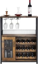 GarveeMore Weinschrank Weinregal Weinständer Barschrank mit Glashalter Bild 2
