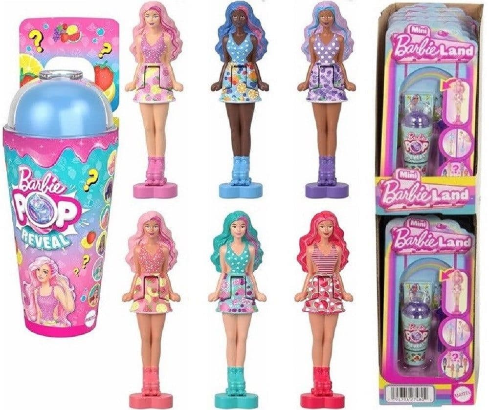 Mattel® Mini BarbieLand Puppe 4 cm mit Trinkbecher 7,5x15 cm Überraschungsset - Bild 2
