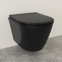 Alpenberger WC-Komplettset Spülrandloses WC Schwarz Nano-Beschichtung Bild 2
