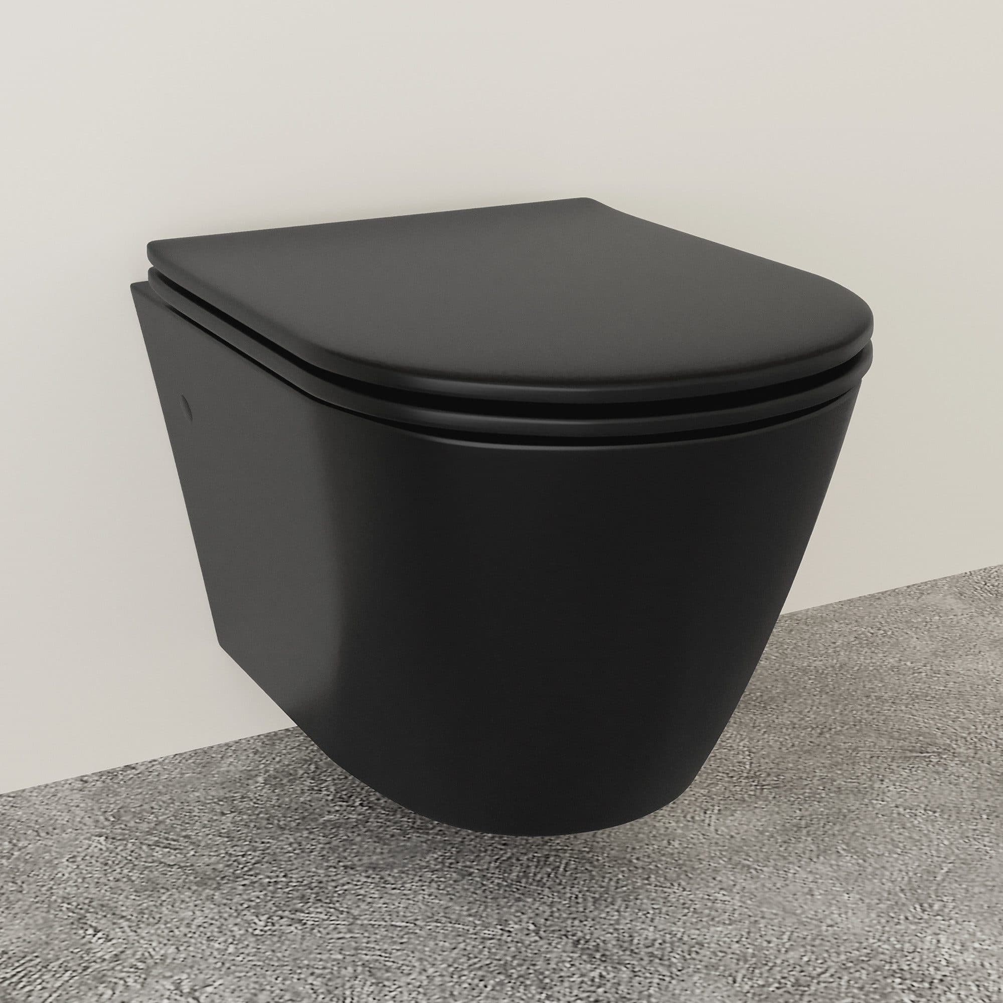 Alpenberger WC-Komplettset Spülrandloses WC Schwarz Nano-Beschichtung - Bild 2