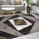 Mazovia Designteppich Modern Grau Kurzflor Pflegeleicht Bild 2
