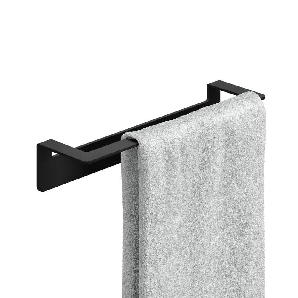 WEISSENSTEIN Handtuchstange ohne Bohren Schwarz 30 cm - Bild 2