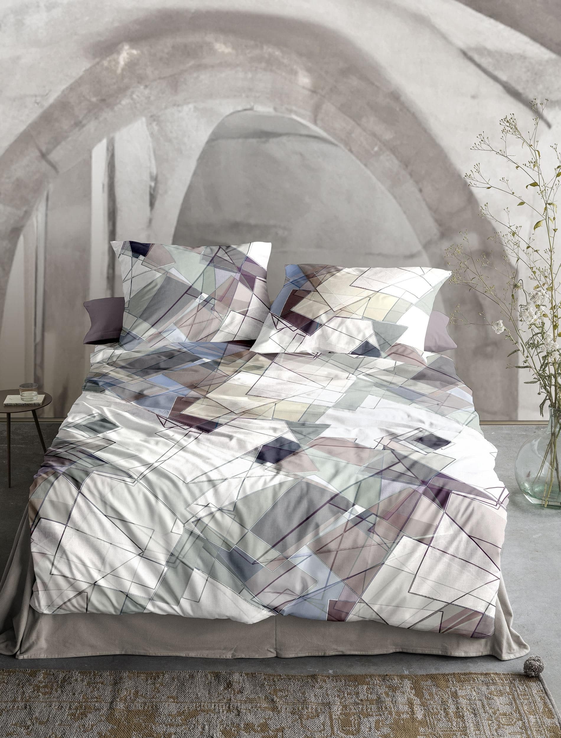 IRISETTE Bettwäsche Wave 8889 Beige Mako-Satin 100% Baumwolle - Bild 2
