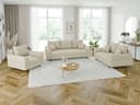S-Style Möbel Polstergarnitur Zara 3+2+1 Beige Cord Skandinavisch Bild 2