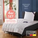 EXCELLENT Daunenbettdecke & Kissen Set Zürich Weiß Premium Bild 2