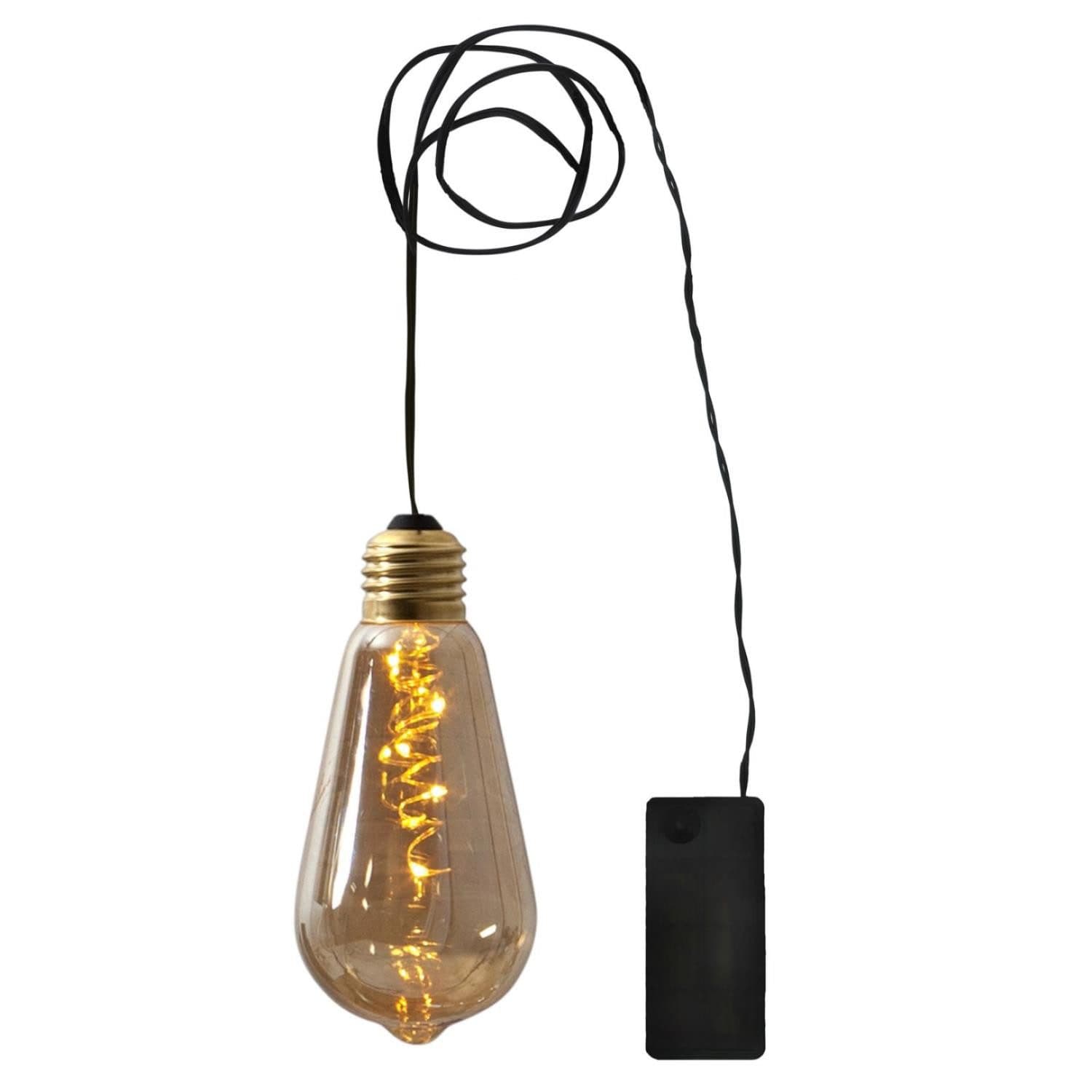 STAR TRADING Pendelleuchte Glow LED Bernsteinglas Timer - Bild 2