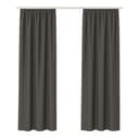 Bestlivings Gardine Ellen 2er Set Grau Blickdicht Universalband Satin-Optik Bild 2
