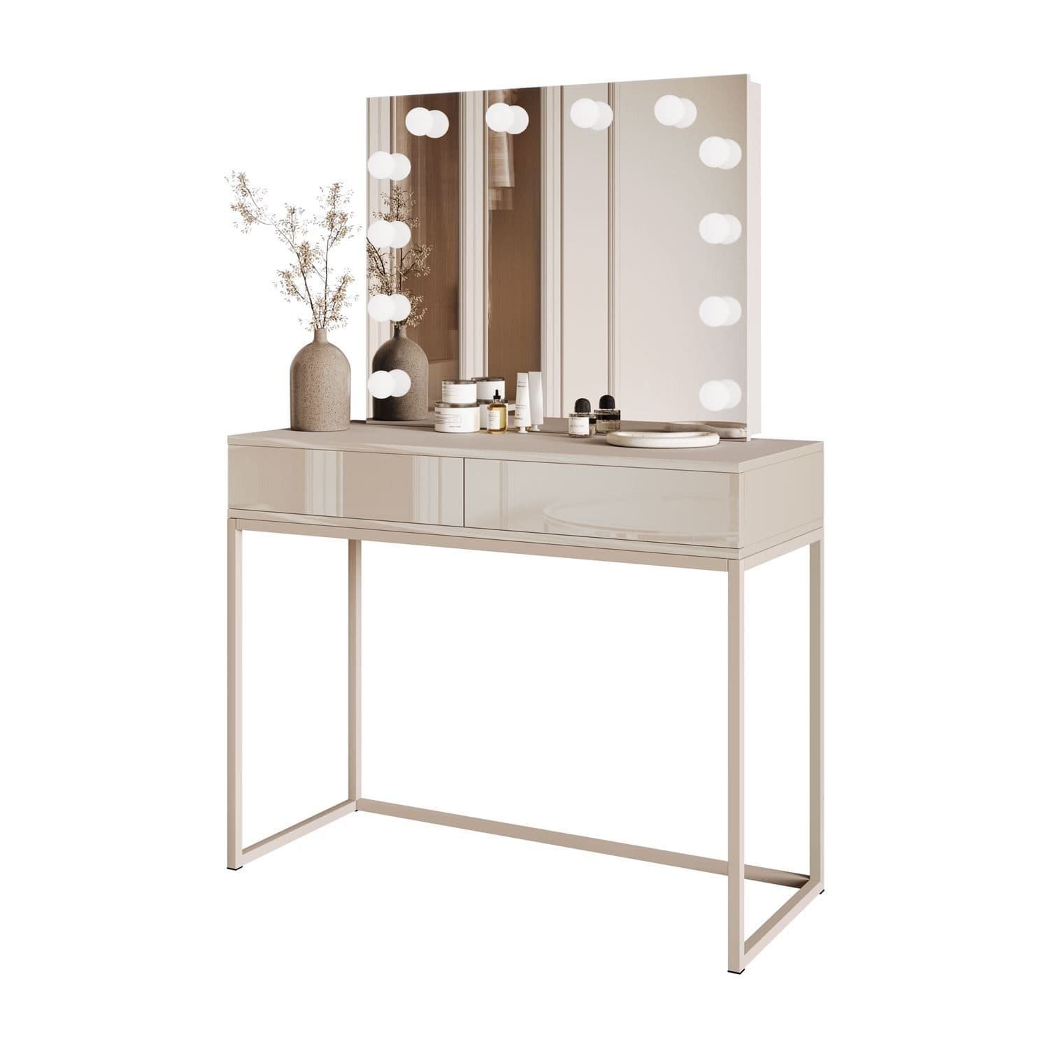 Lookway Schminktisch BLANCO KASCHMIR ELITE mit LED-Beleuchtung - Bild 2