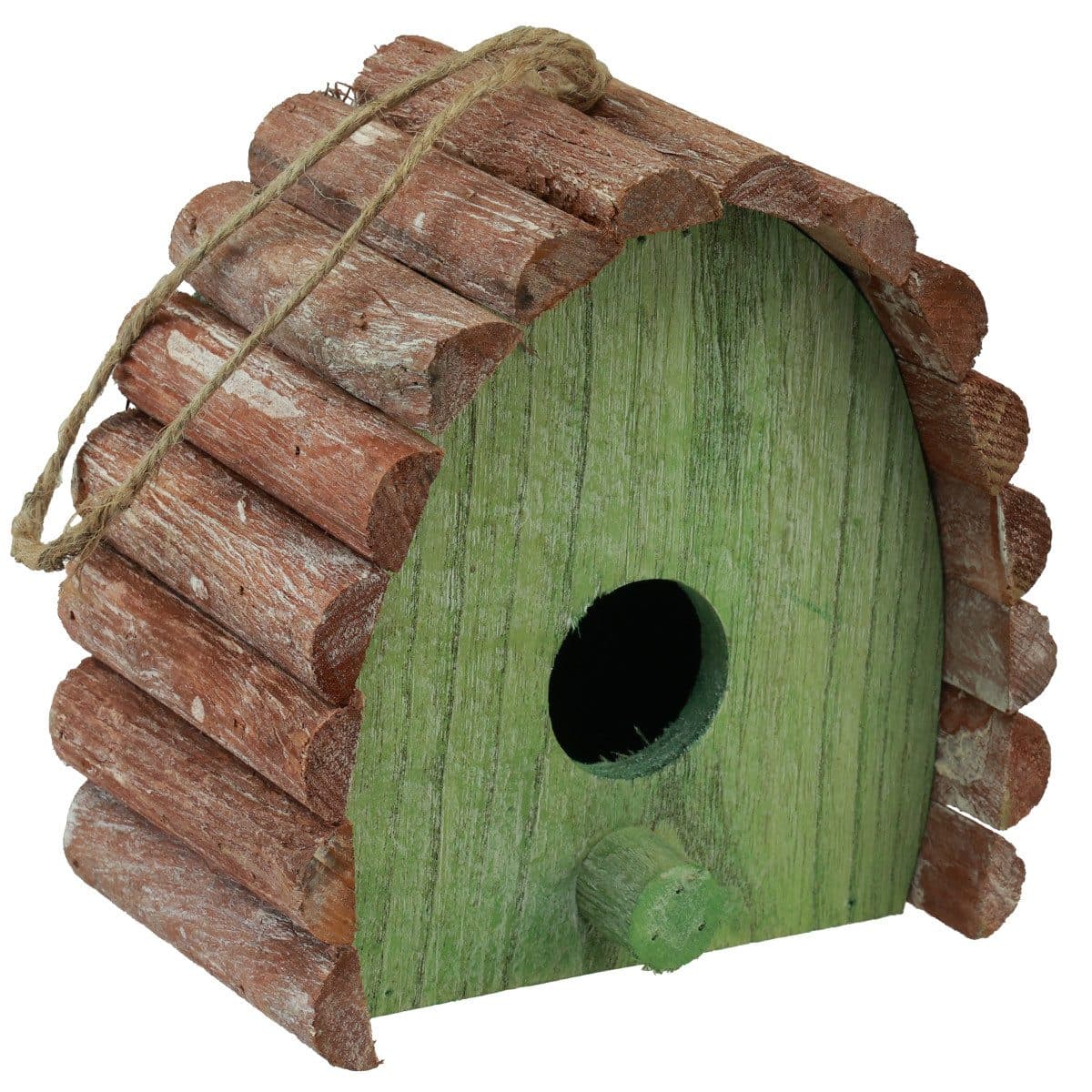 Viana Dekoratives Vogelhaus Holz Rundes Dach - Bild 2