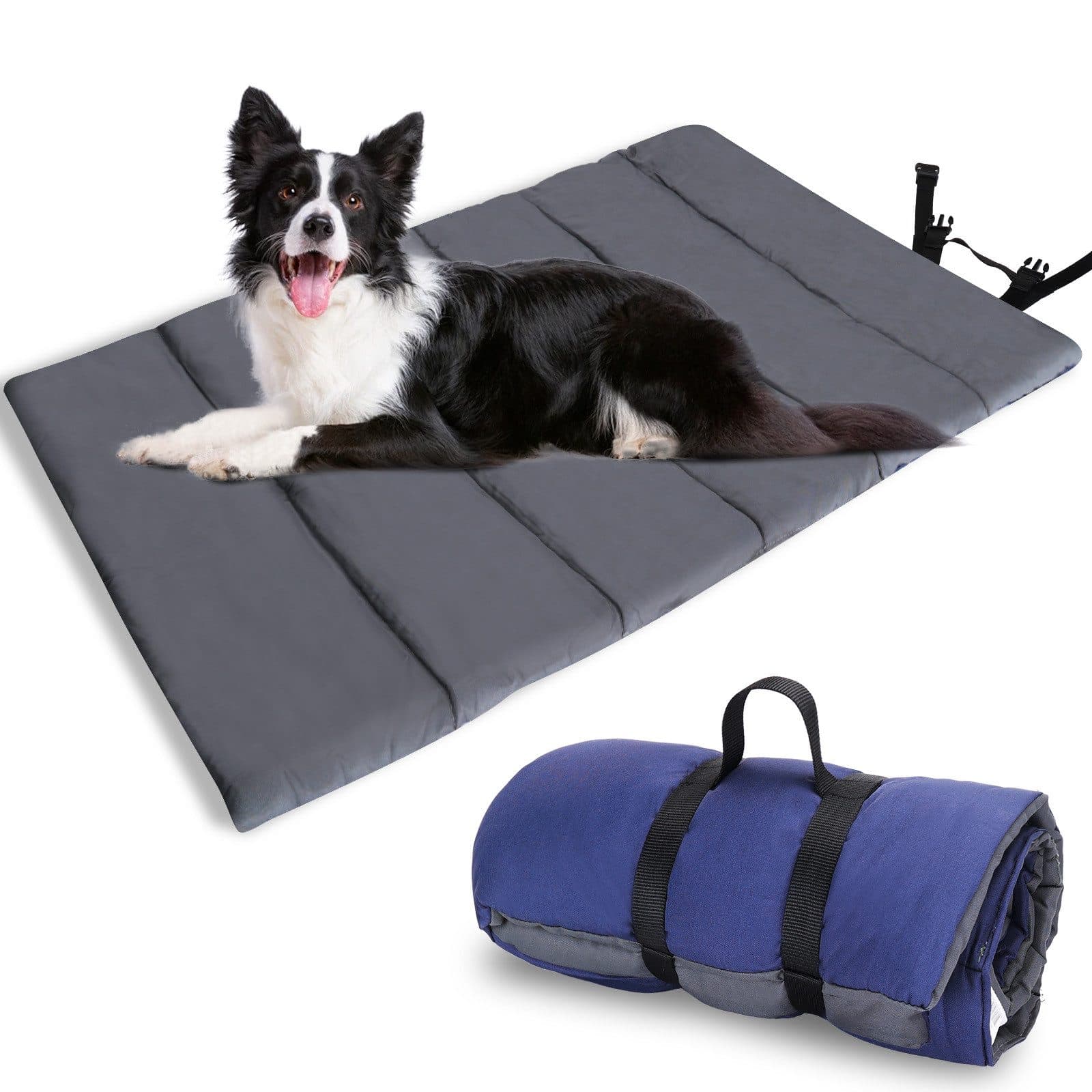 nobleza Wasserdichte Hundematte Blau/Grau Faltbar Tragbar - Bild 2