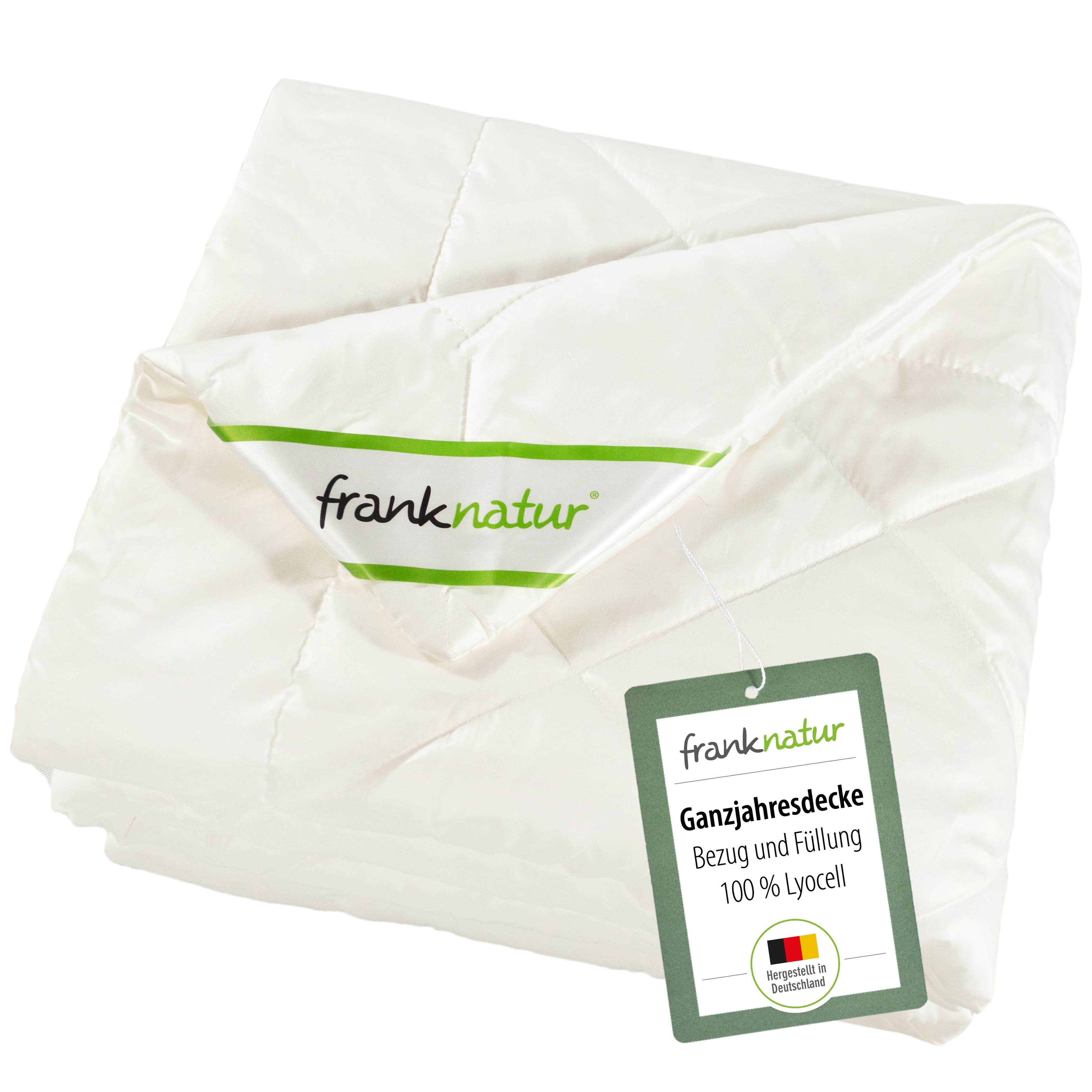franknatur Lyocell Ganzjahresdecke 100% Naturfaser Weiß - Bild 2
