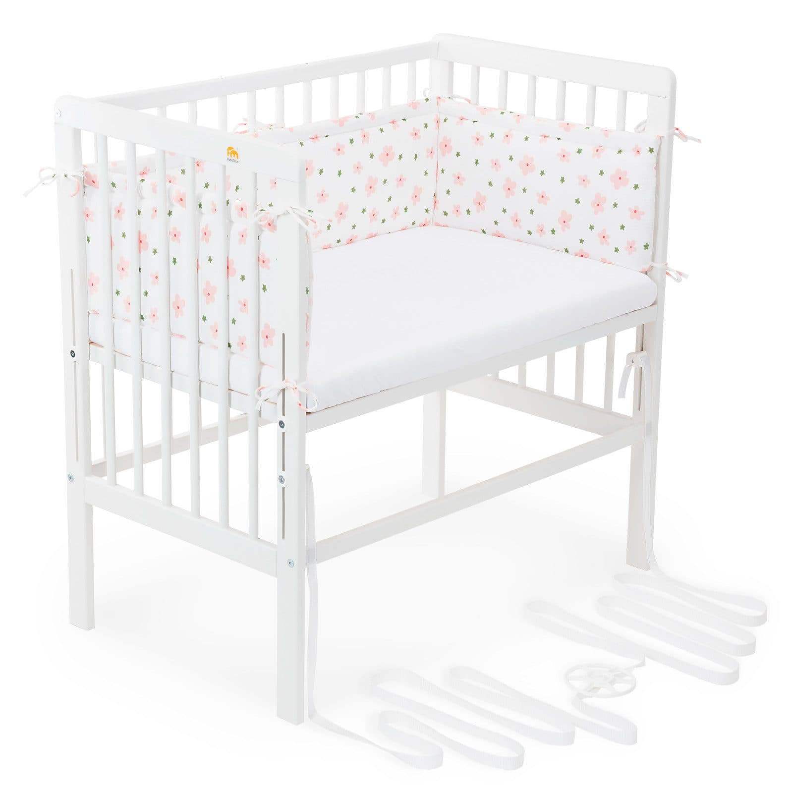 FabiMax Beistellbett Babybett Boxspring weiß lackiert - Bild 2