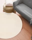 THE CARPET Relax Round Teppich Beige Creme Rund 200cm Bild 2