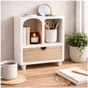 HTI-Living Minikommode mit Schublade und offenen Fächern Beige Bild 2