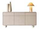 Compleo Kommode Sideboard elegant Japandi beige runde Füße Bild 2