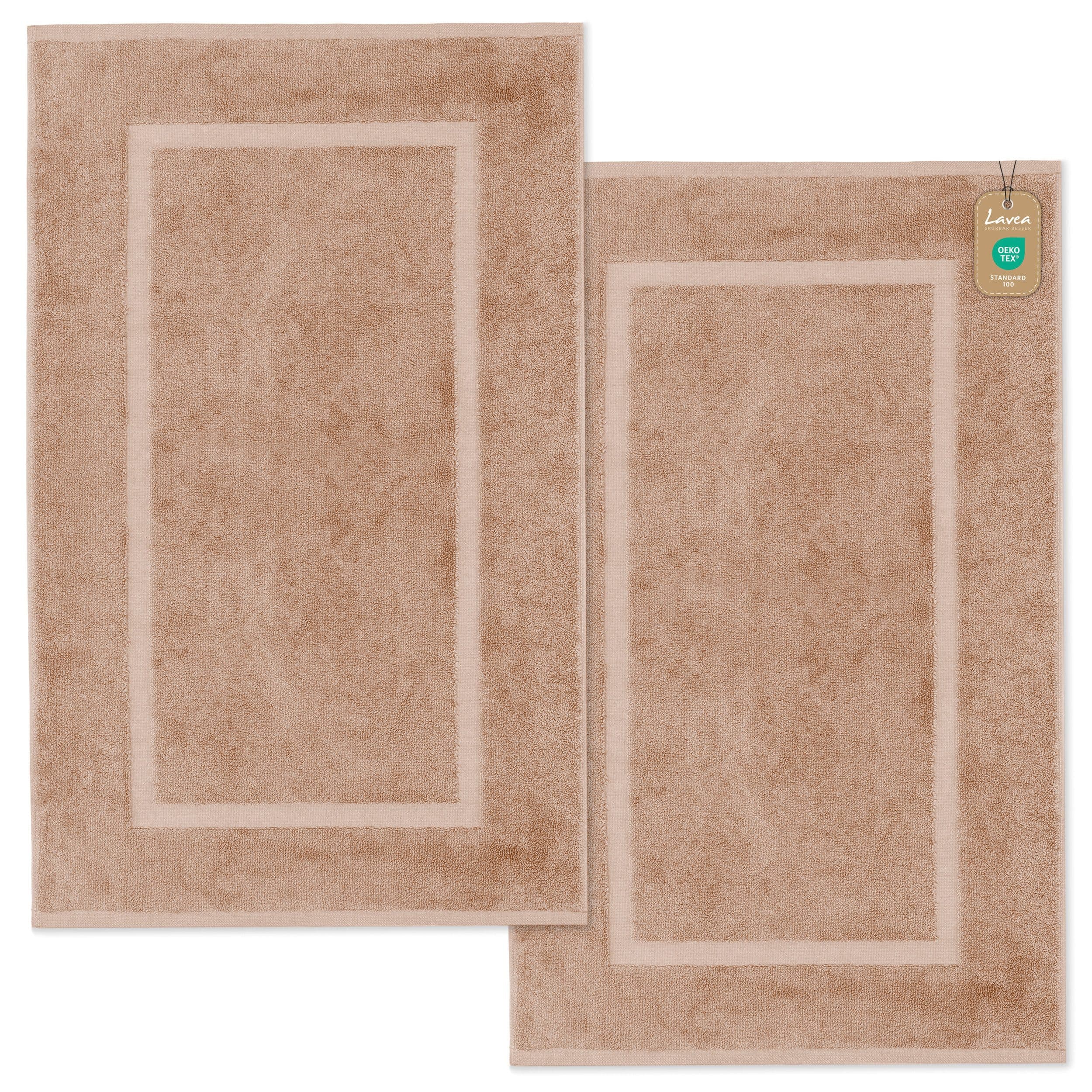 Lavea Badematte Elena-Frottierserie 50x80 cm 100% Baumwolle - Bild 2