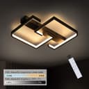 Nettlife LED Deckenleuchte Schwarz Dimmbar mit Fernbedienung 35W Bild 2
