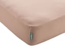 Shangrila Spannbettlaken Taupe Microsatin Rundumgummizug Bild 2