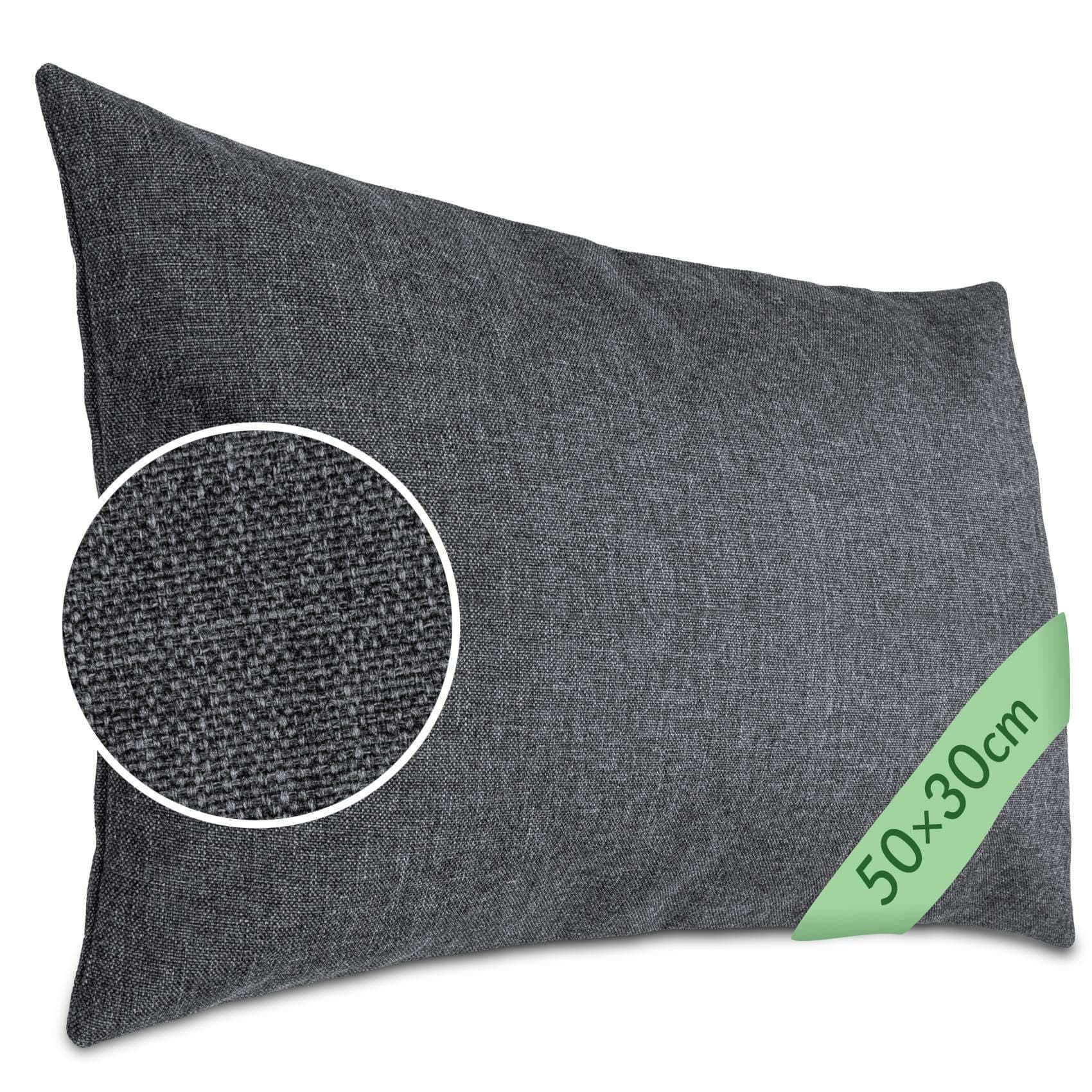 Kisska Dekokissenhülle TIZI Anthrazit Leinen-Optik 50x30cm - Bild 2