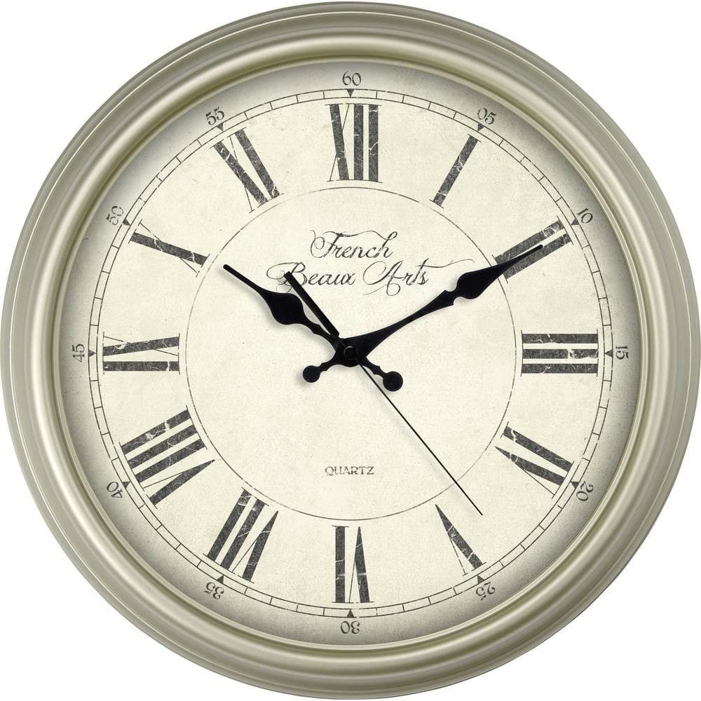 EUROTIME Wanduhr Quarzwanduhr 89891-12 Kunststoffgehäuse