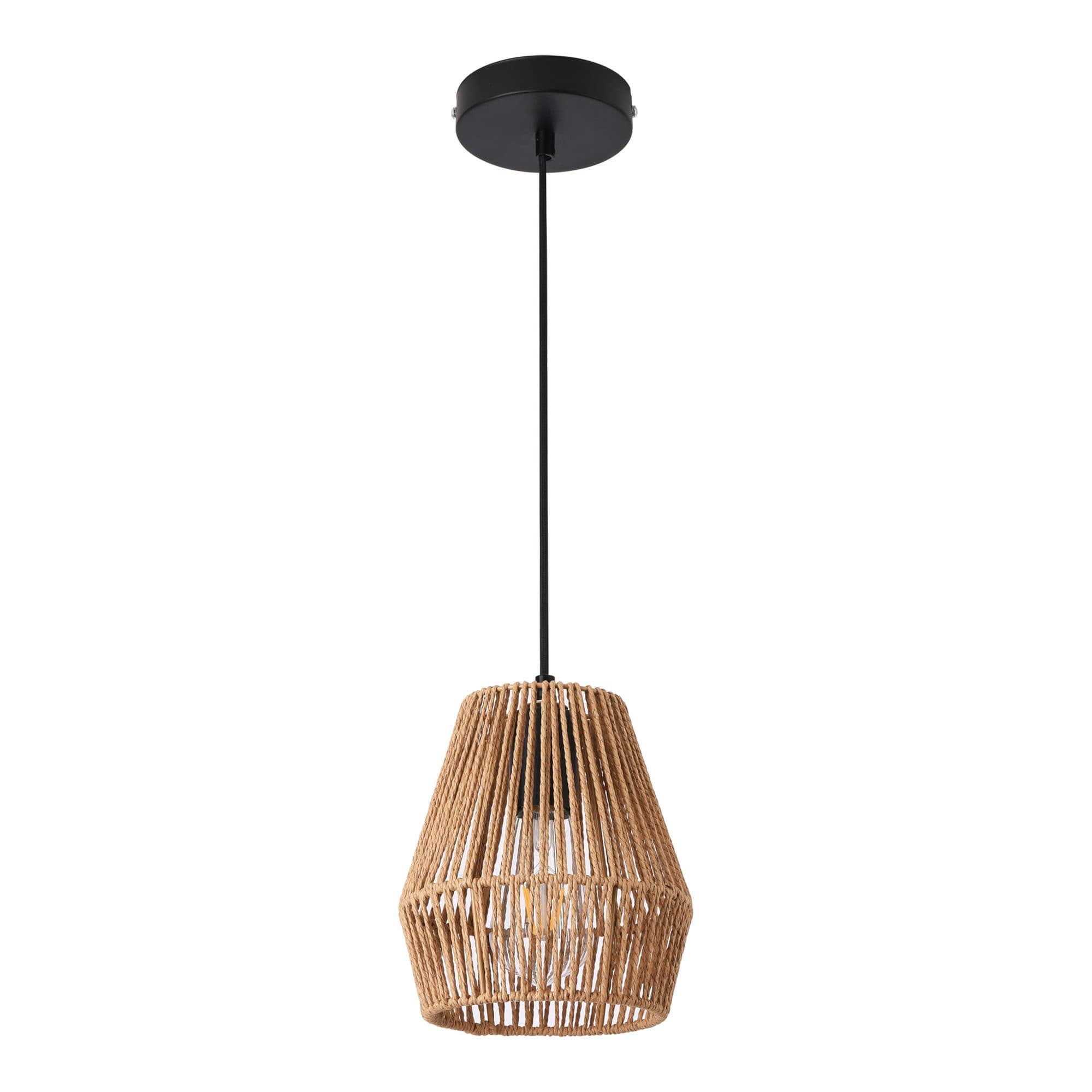 lux.pro Hängeleuchte Liverpool Schwarz/Beige Modern - Bild 2