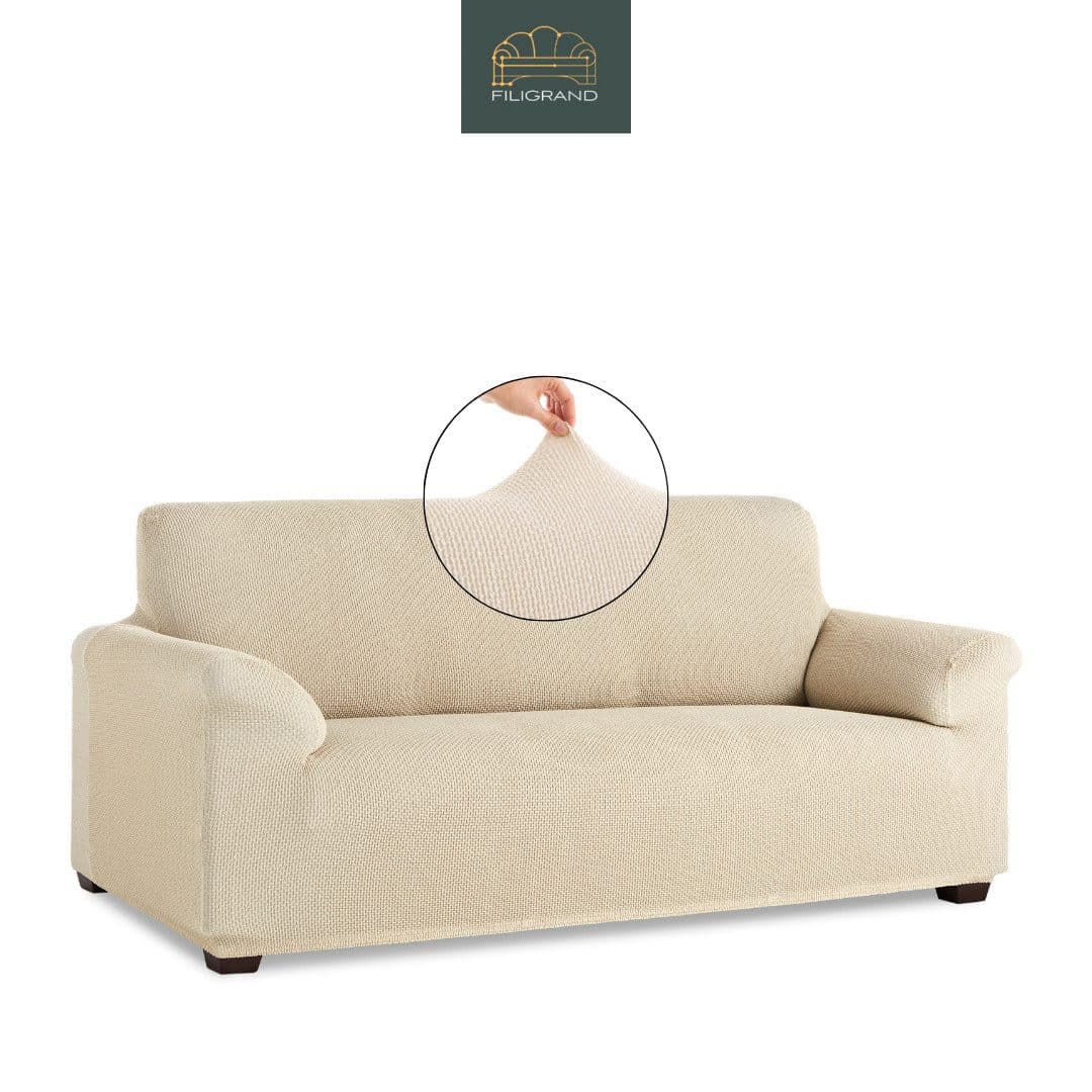 Belmarti Elastischer Sofahusse Beige Baumwollmix Made in Spain - Bild 2