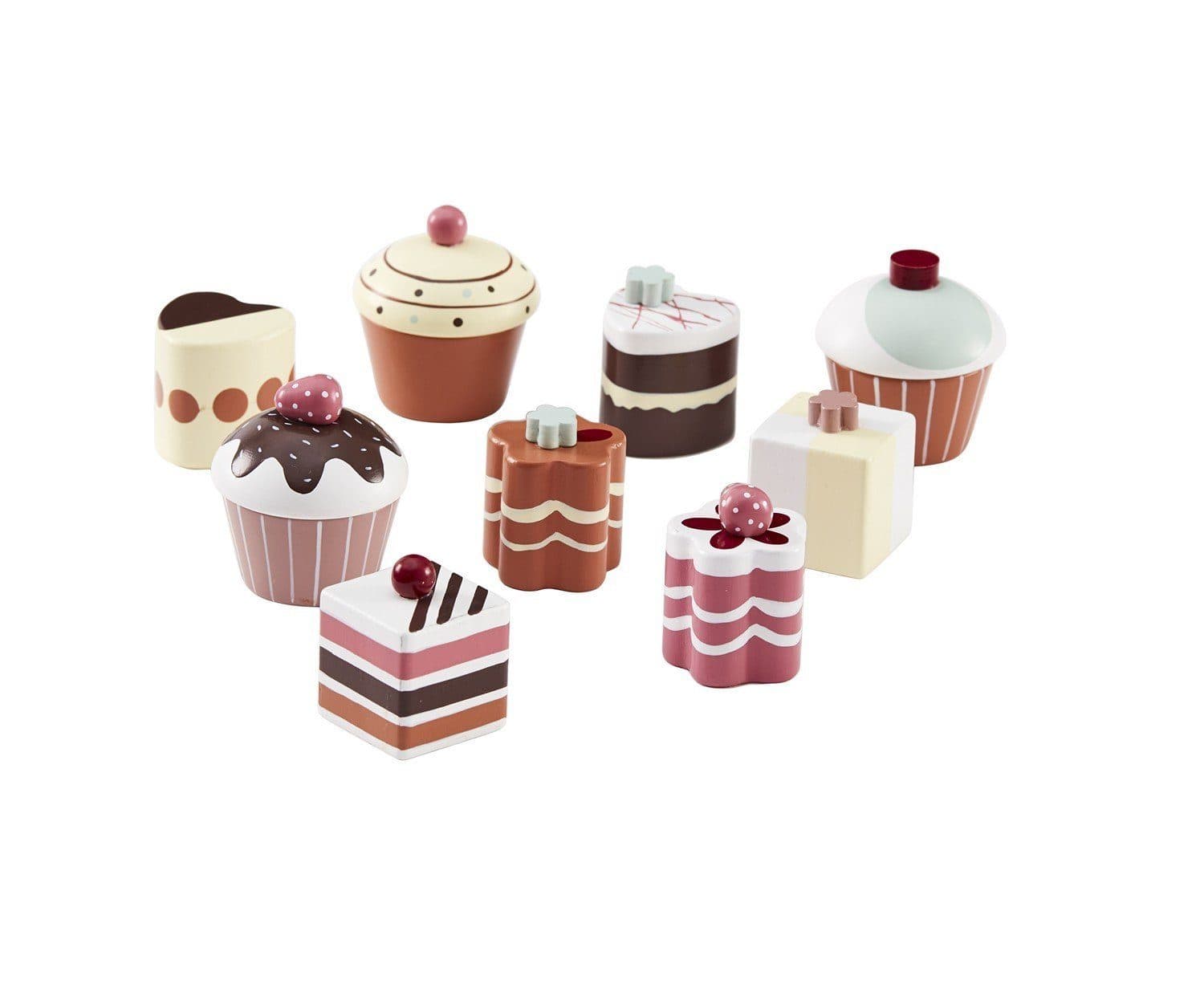 Kids Concept Kaufladensortiment Kids Bistro Gebäck-Set 9-teilig Bunt