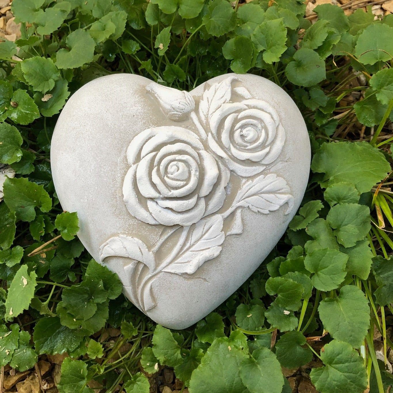 Radami Grabherz Rosen Steinguss Grau/Weiß Handarbeit - Bild 2