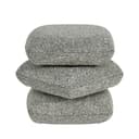 Duhome Hocker 360° Drehbar Bouclé Stoff Modern Bild 2