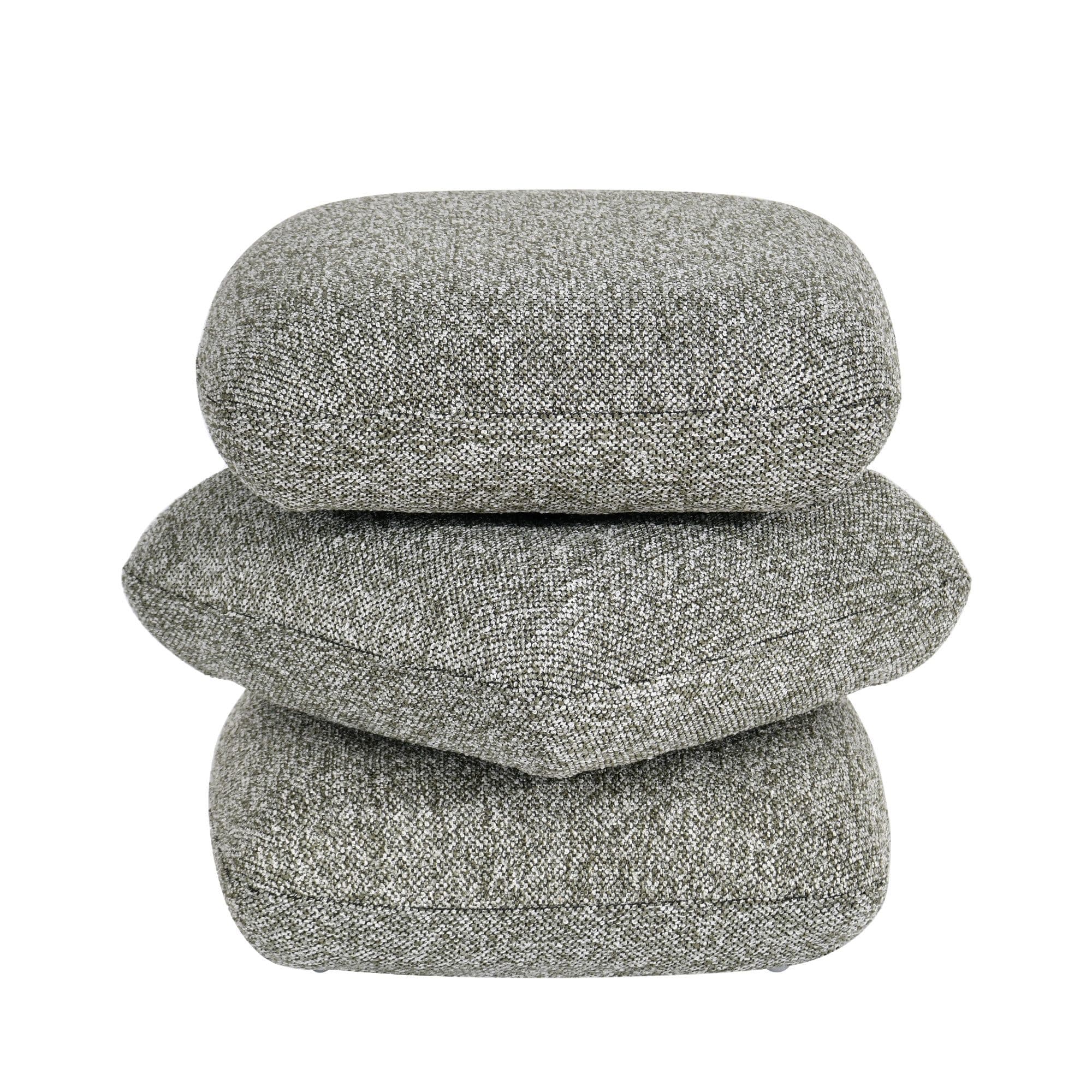 Duhome Hocker 360° Drehbar Bouclé Stoff Modern - Bild 2