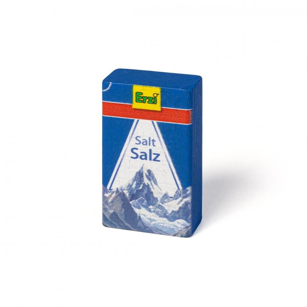 Erzi® Spiellebensmittel Salz Set 1-tlg. Buchenholz Bunt Made in Germany