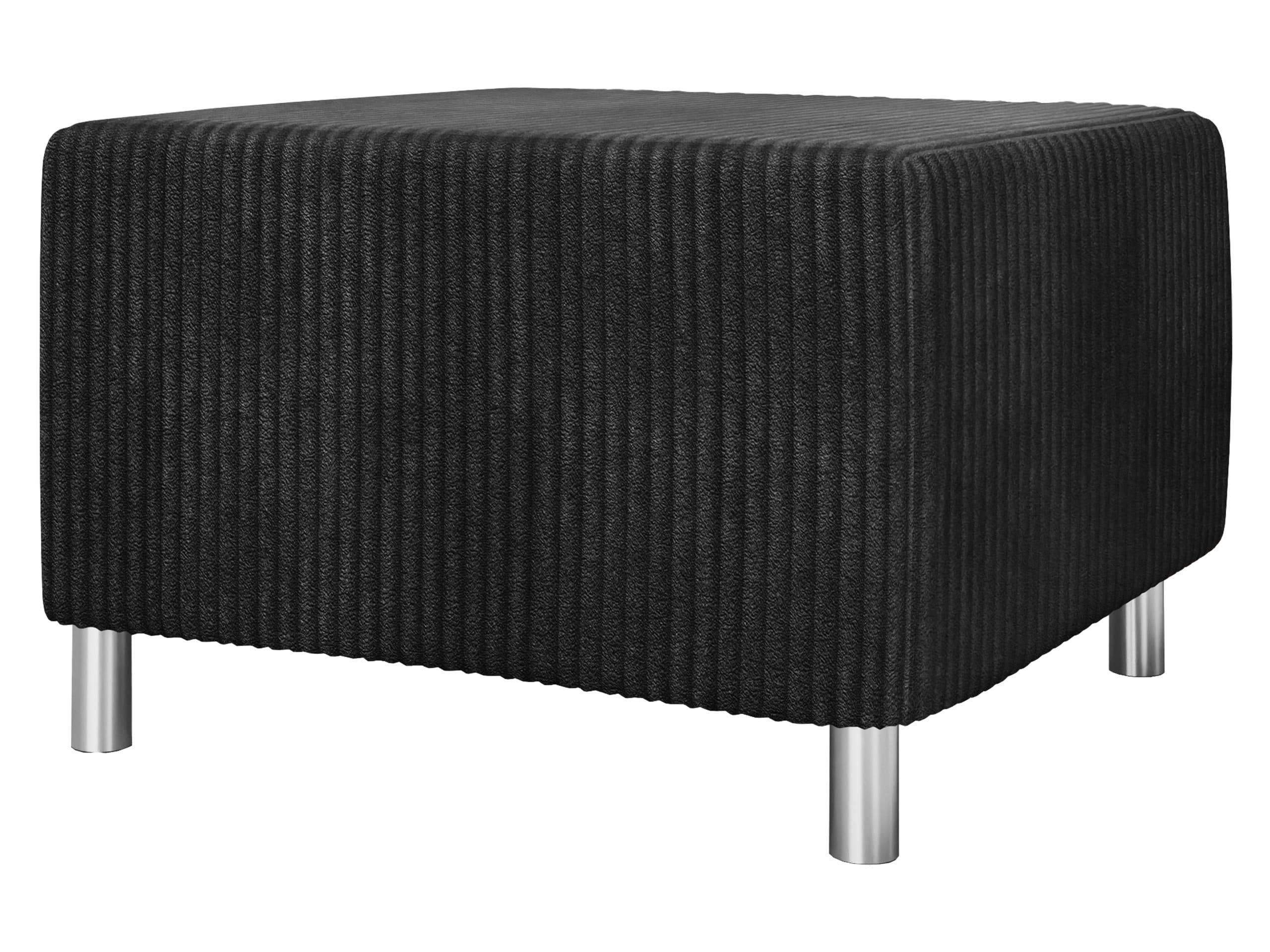 MIRJAN24 Polsterhocker Dover Cord Schwarz - Bild 2
