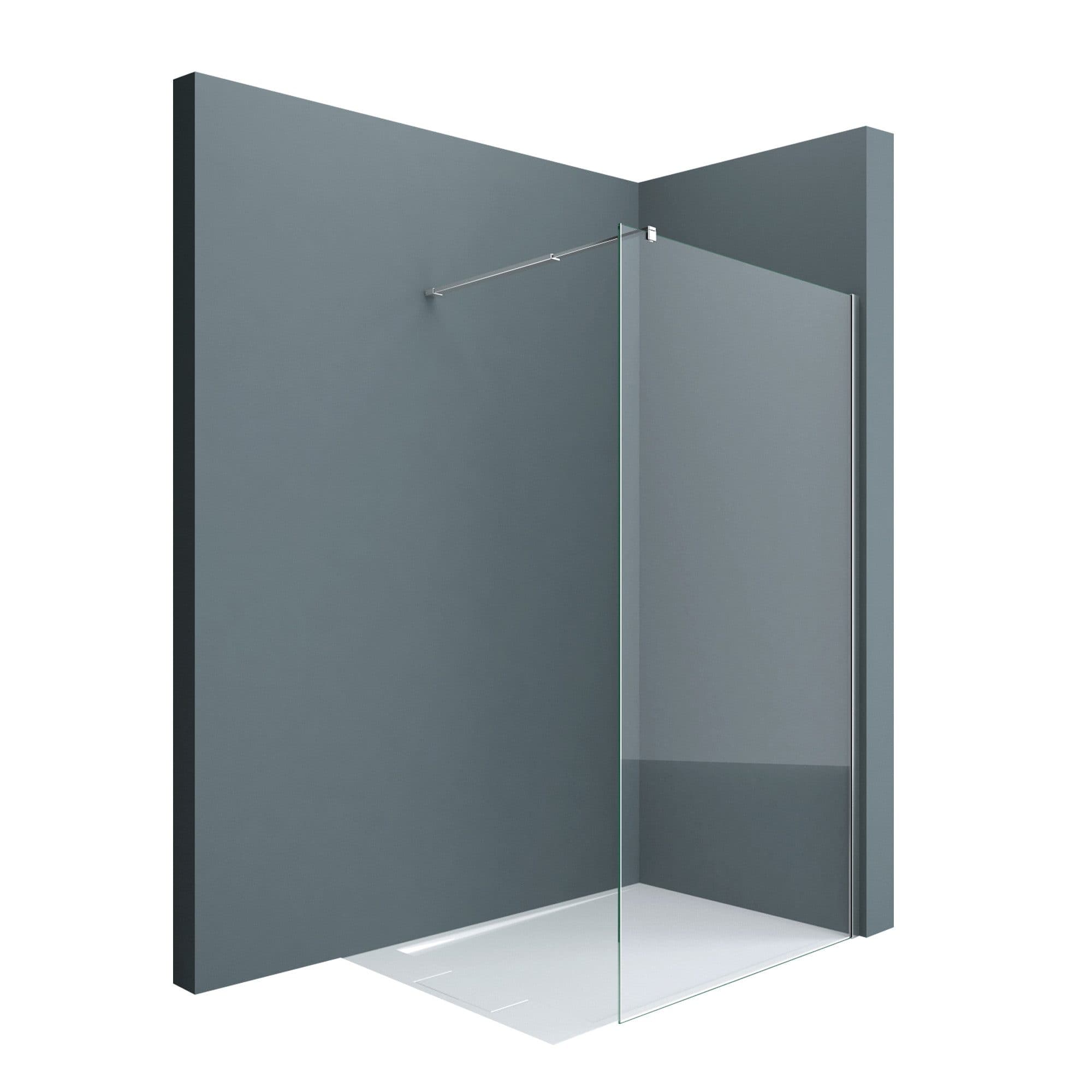 doporro Walk-in-Dusche Duschwand ESG Glas NANO Profil verstellbar - Bild 2