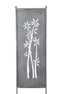 finehomegarden Metall Stele Sichtschutz Grau Bambus-Look Bild 2