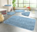 KINZLER Chaozhou Badematte Set Hellblau Microfaser 2-tlg. Bild 2