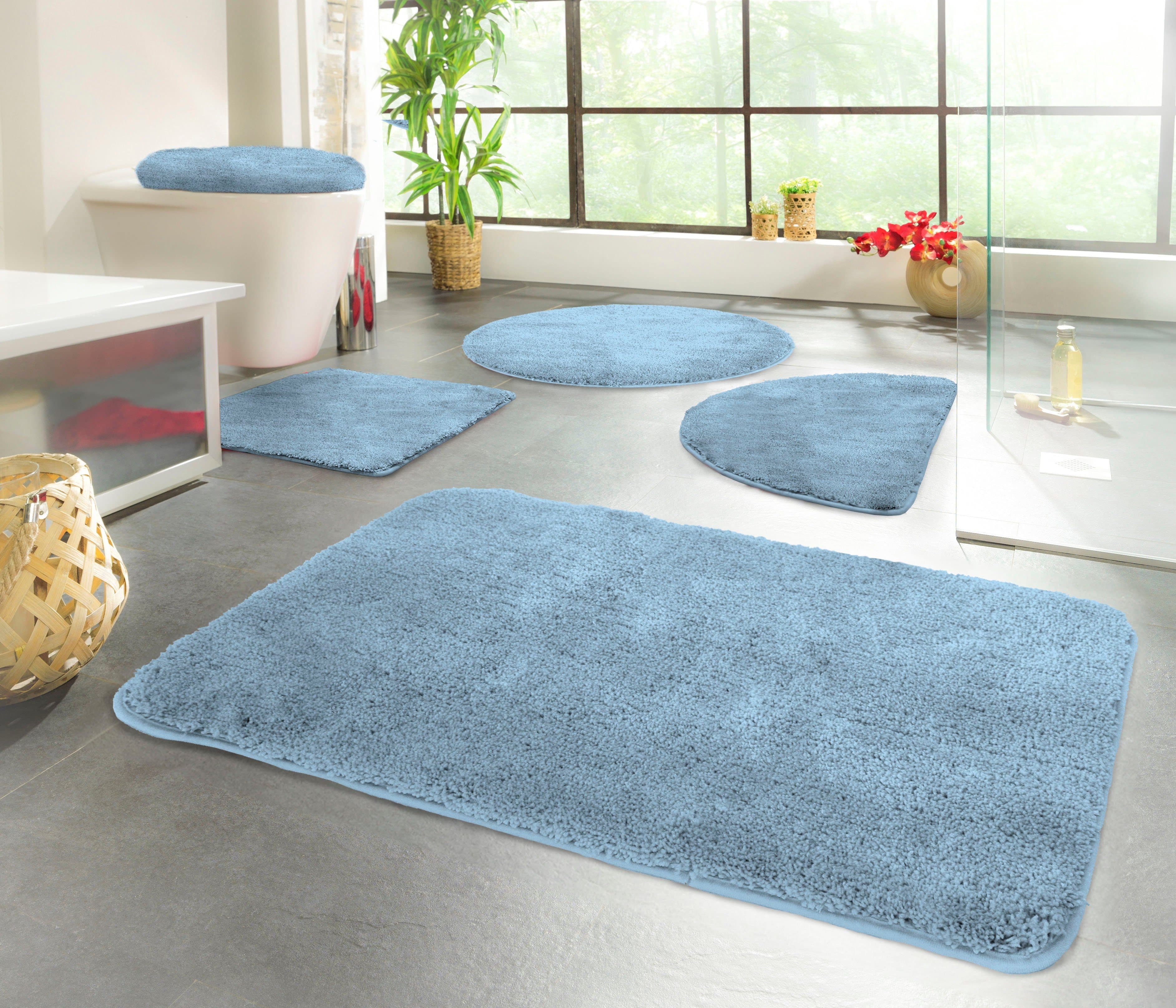 KINZLER Chaozhou Badematte Set Hellblau Microfaser 2-tlg. - Bild 2