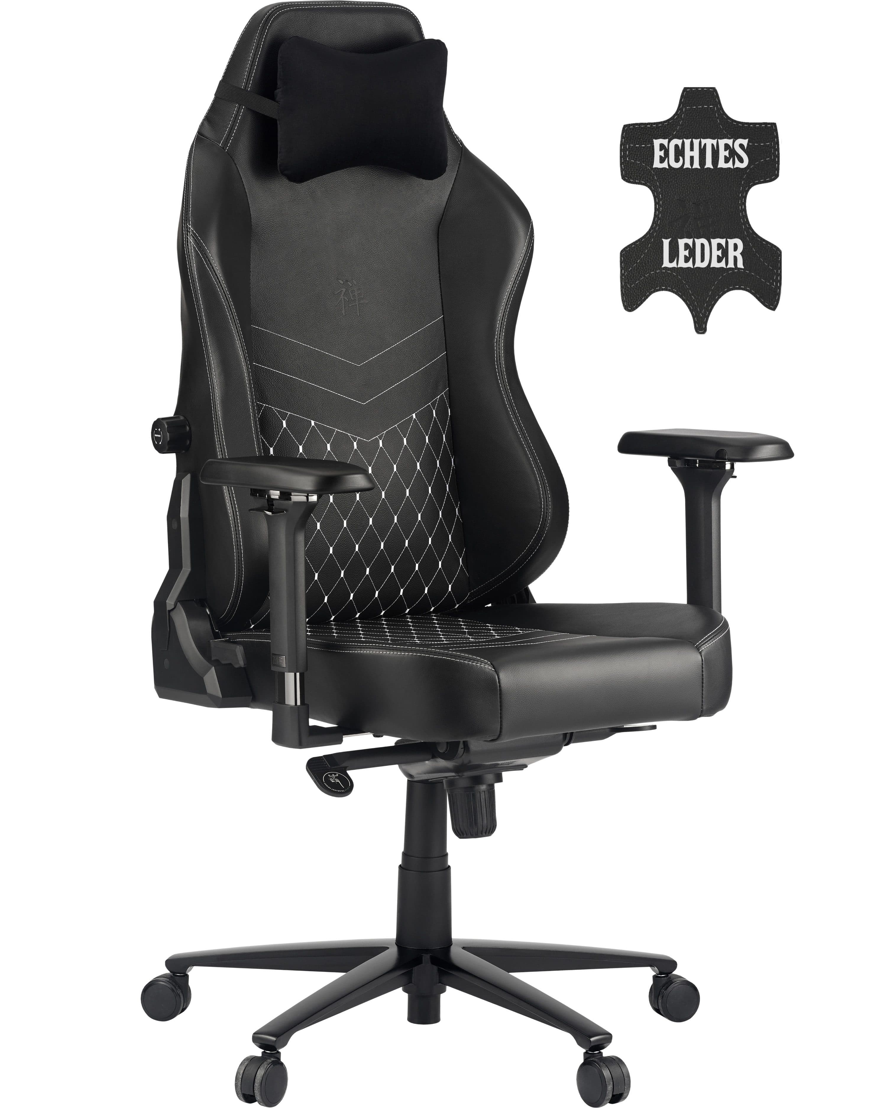 ZEN Gaming-Stuhl SAGA Echtleder mit 4D-Armlehnen - Bild 2
