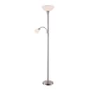 Lindby Stehlampe Elaina Leselicht Nickelfarben 180cm E27 Bild 2