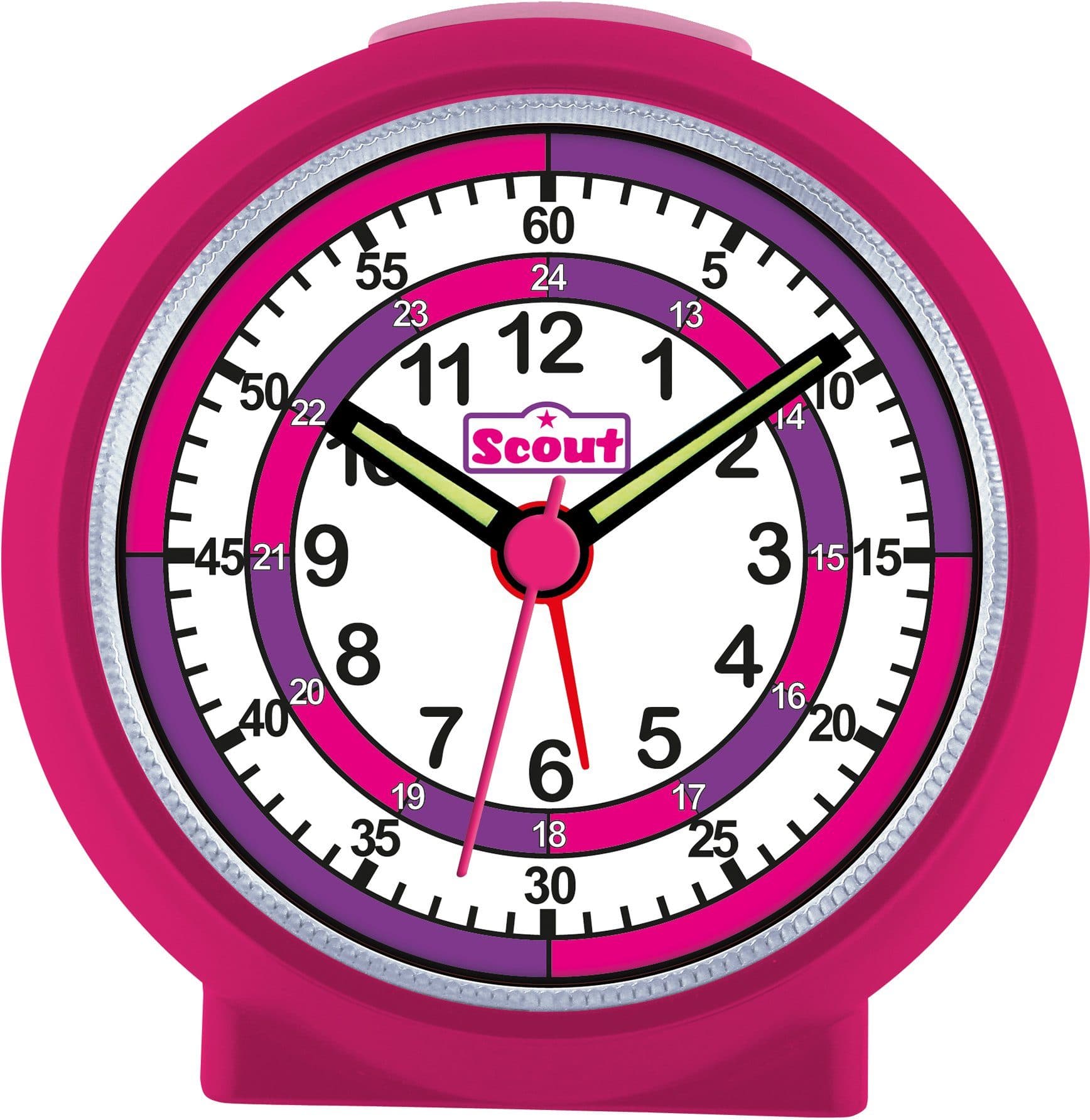 Scout Quarzwecker LearnTheTime Bunt Lernwecker mit Schlaf-Funktion