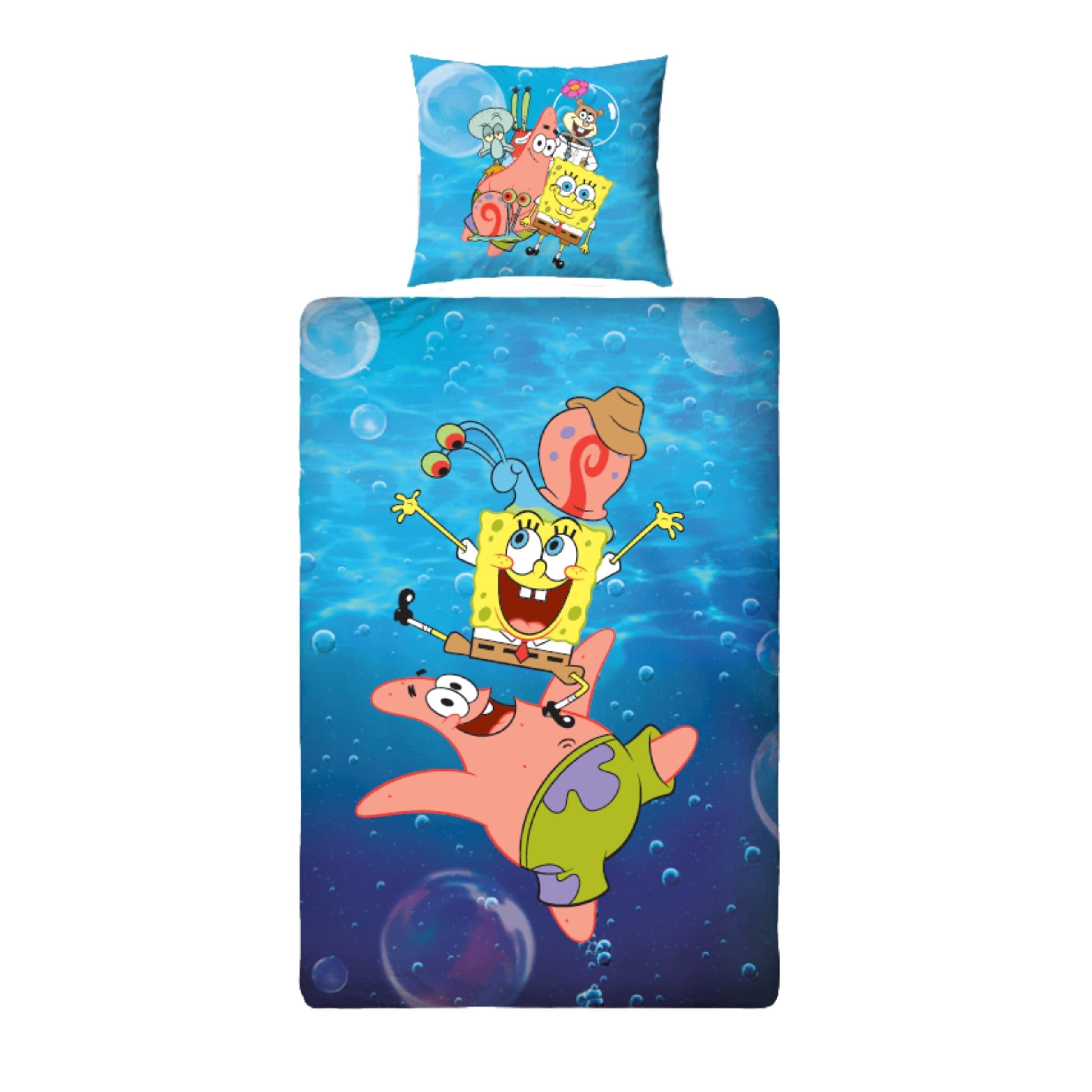 MTOnlinehandel Kinderbettwäsche SpongeBob Blau Mikrofaser 2-teilig - Bild 2