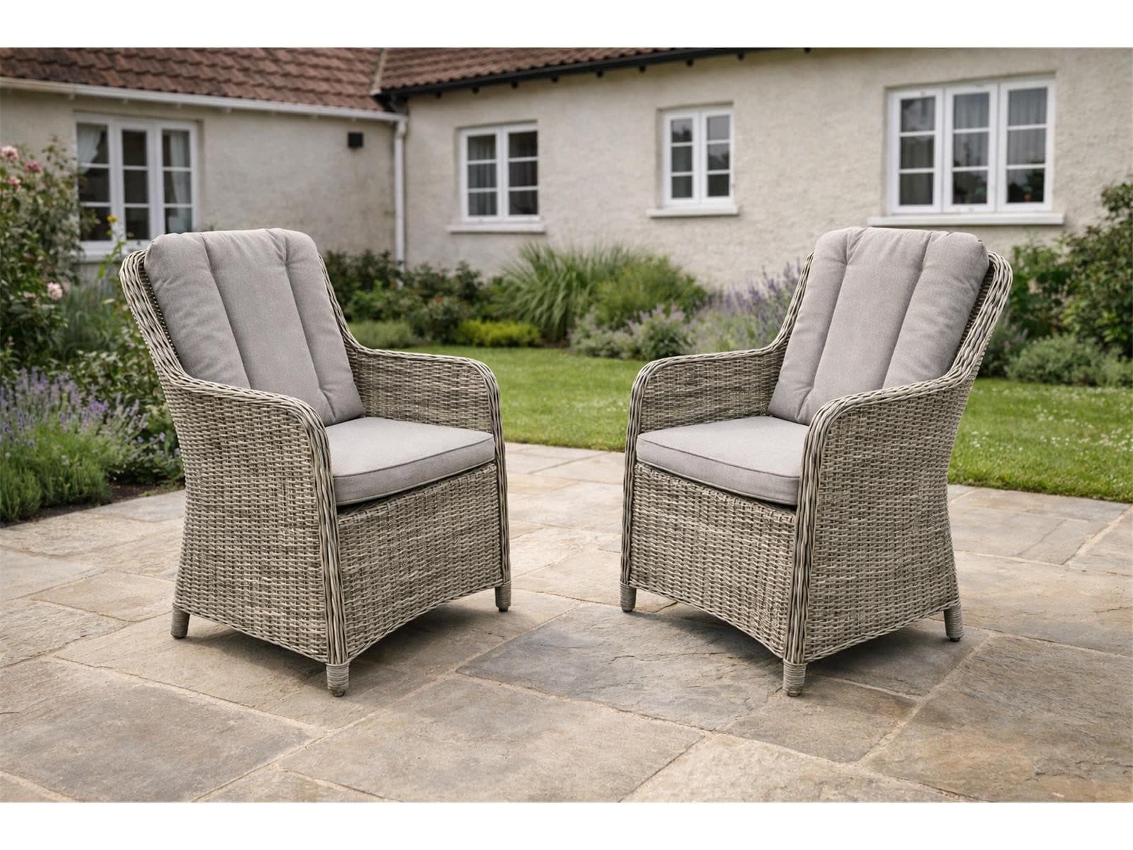 Green Spirit Gartenstuhl »Ria« 2er Set Rattan Armlehnen Lounge Sessel - Bild 2