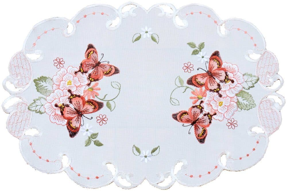matches21 HOME & HOBBY Tischdecke LUCIE Bunt Schmetterlinge Polyester - Bild 2