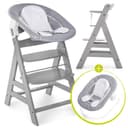 Hauck Hochstuhl Alpha Plus Grey - Newborn Set mit Aufsatz Bild 2