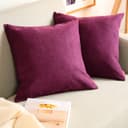 Blumtal Chenille Kissenbezug 2er Set Violett Bild 2