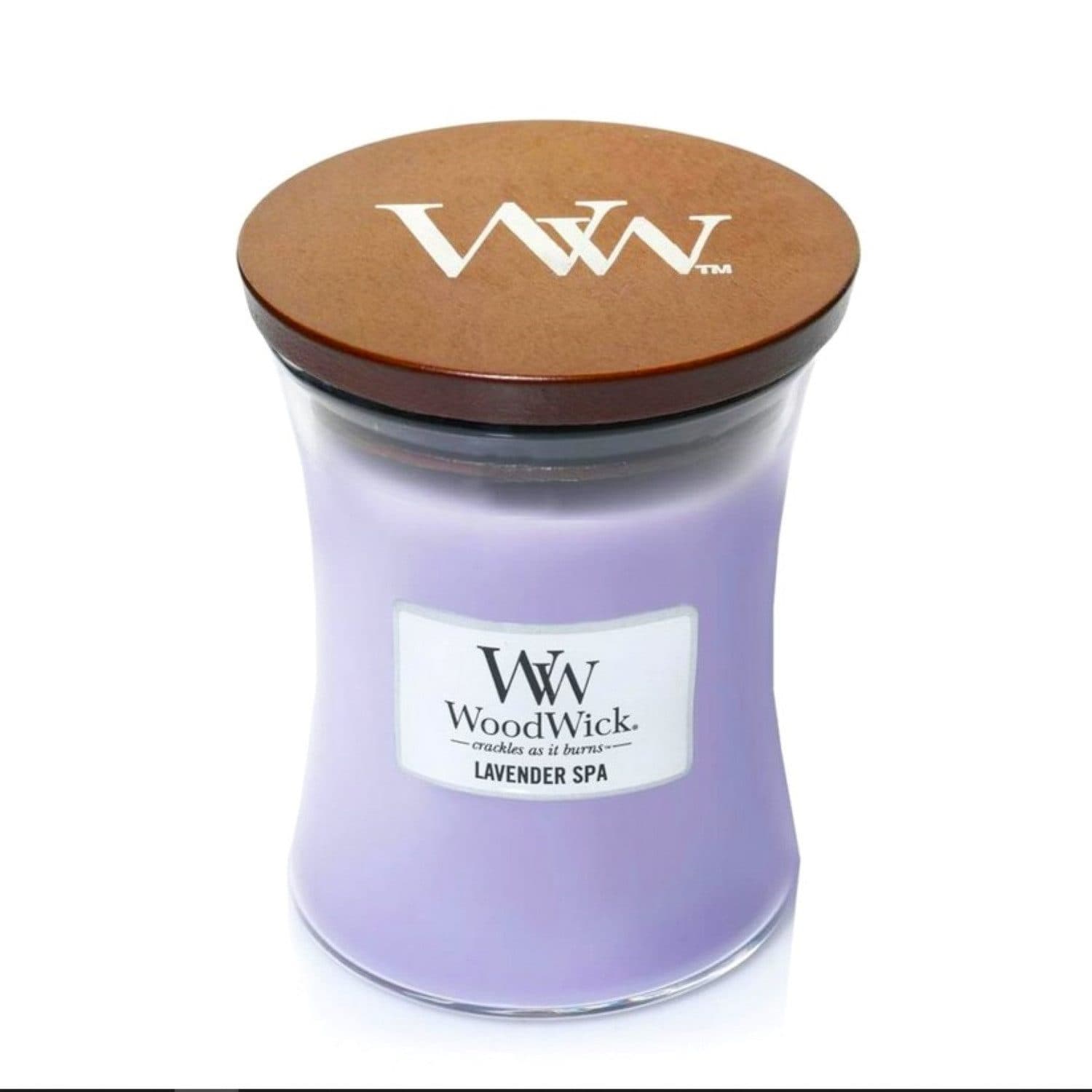 Online-Fuchs Duftkerze Lavender Spa Sanduhr Glas Holzdocht