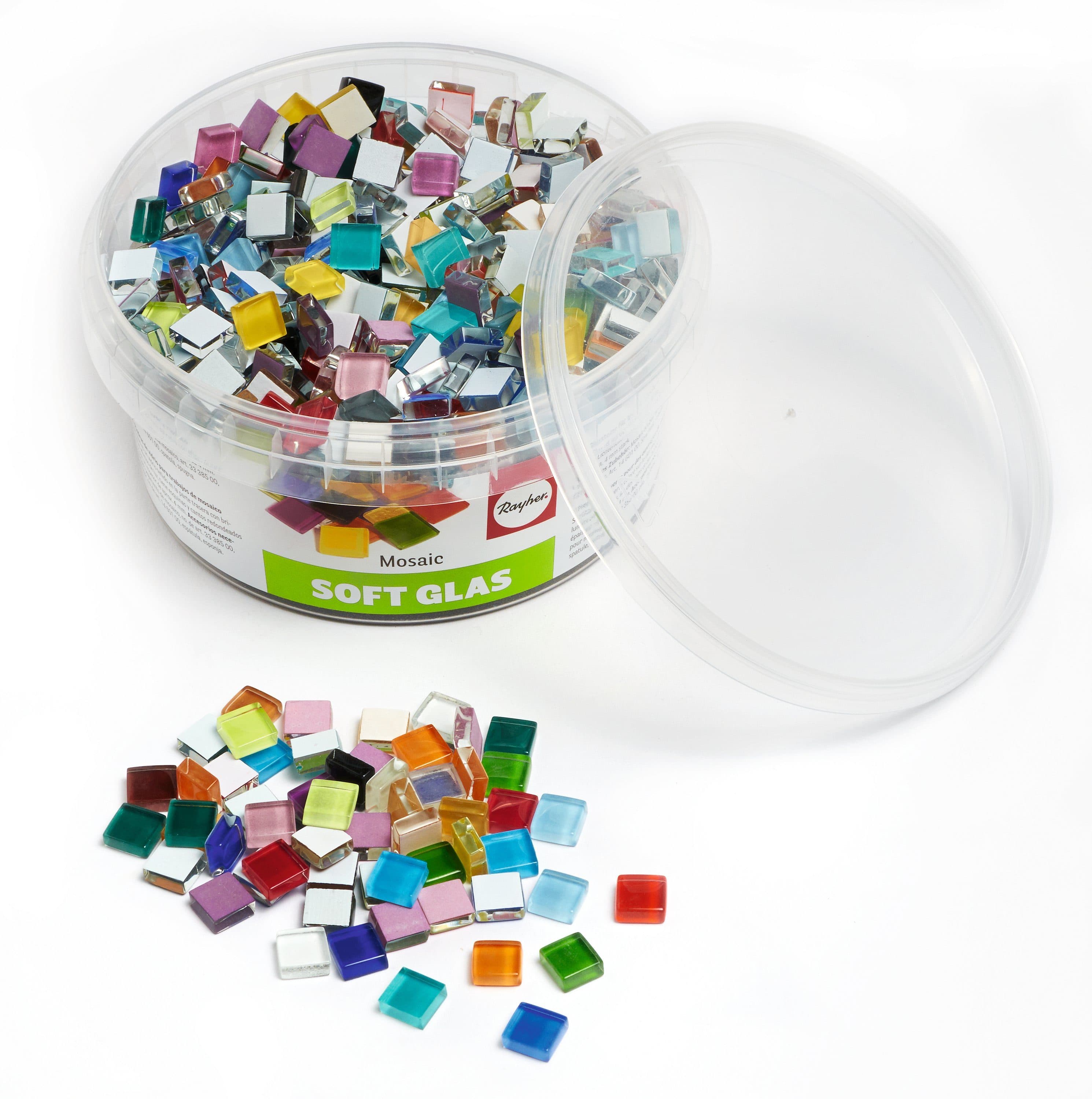 Rayher Glas-Mosaiksteine Bunt 525 Stück