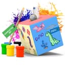Eli Spardose Kinder aus Holz zum bemalen inkl. 6 Farben und Pinsel - Sparschwein Bild 2