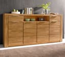 OTTO HOME Sideboard Zara Eiche Massivholz 4 Türen Bild 2